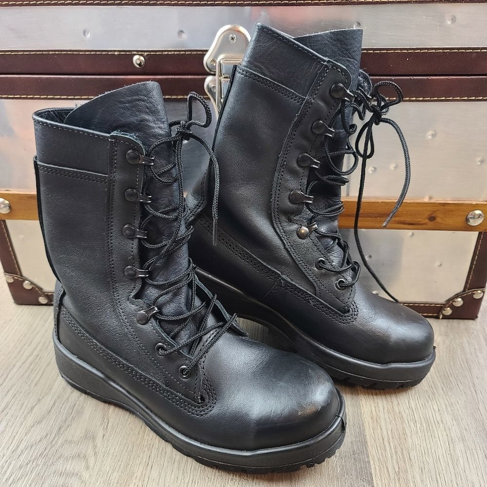 Belleville Steel Toe Leather Military Combat Boots size 7